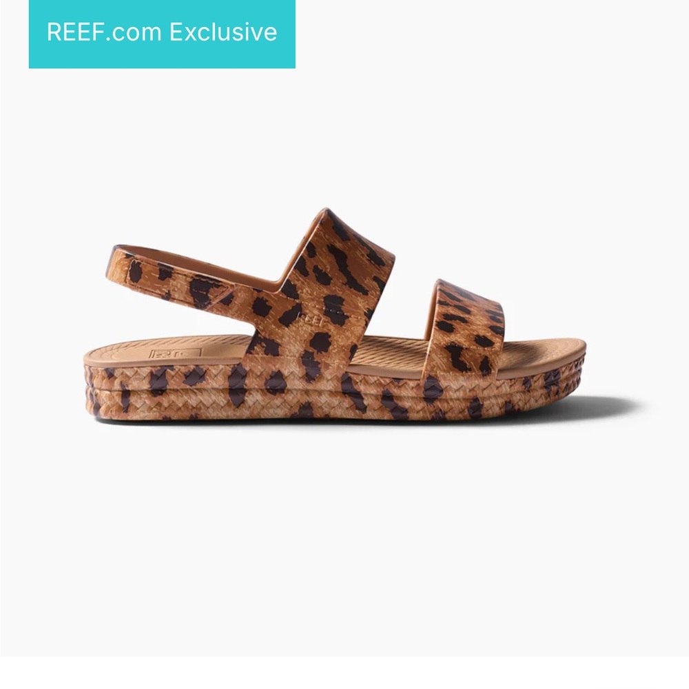 Reef Exclusive 🐆 Leopard Print Water Vista Sandals NWT 💦☀️🏖️